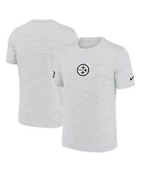 Nike Men's Ash Pittsburgh Steelers Sideline Velocity Performance T-Shirt