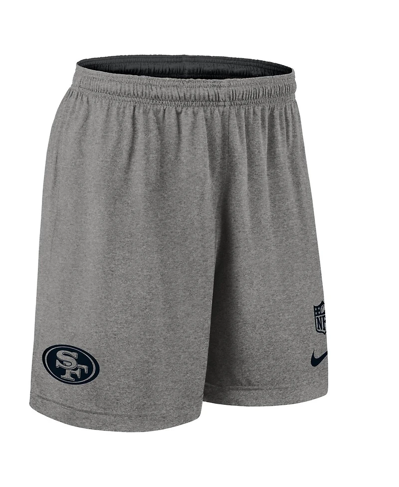 Nike Men's Black San Francisco 49ers Sideline Reversible Performance Shorts