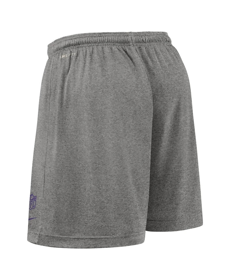 Nike Men's Black Baltimore Ravens Sideline Reversible Performance Shorts