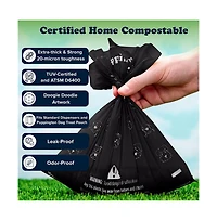 Puppington Walk Star Kit: 3-in-1 Dog Walk Bag & Bowl plus Matching 270 Refill Dog Poop Bags