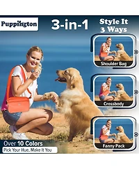 Walk Star Kit: 3-in-1 Dog Bag & Bowl plus Matching 90 Refill Poop Bags