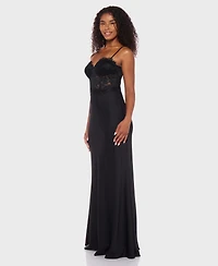 Alex & Sophia Juniors' Sweetheart Sleeveless Long Dress