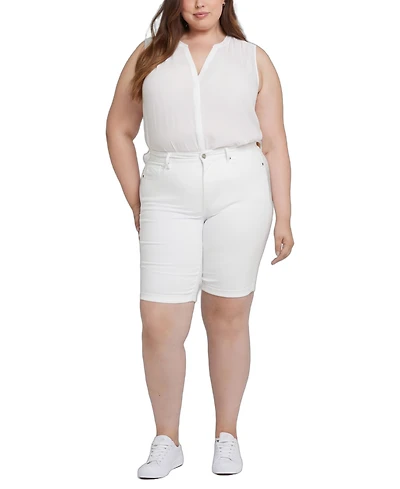 Nydj Plus Briella Roll Cuff Denim Shorts