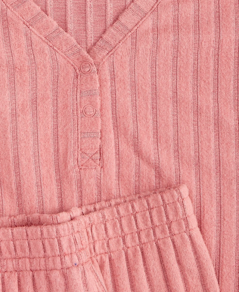 State of Day Women's Soft Rib-Knit Pajama Set, Xs-3X, Macy's Exclusive