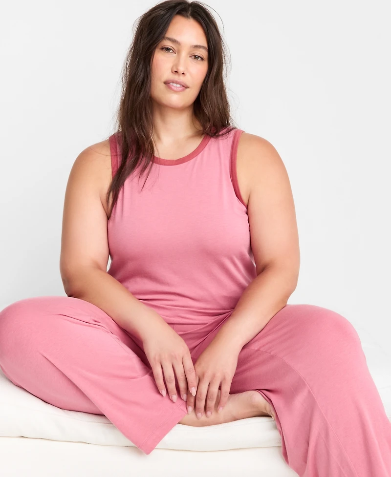 State of Day Women's Solid Knit Tank Pajama Set, Xs-3X, Macy's Exclusive