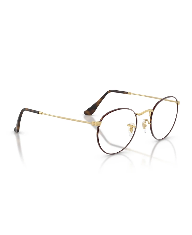 Ray-Ban Unisex Round Metal Optics Eyeglasses, RB3447V
