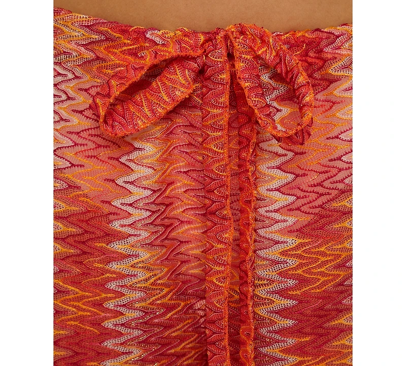 Becca Women's Cancun Metallic Crochet Cover-Up Pants