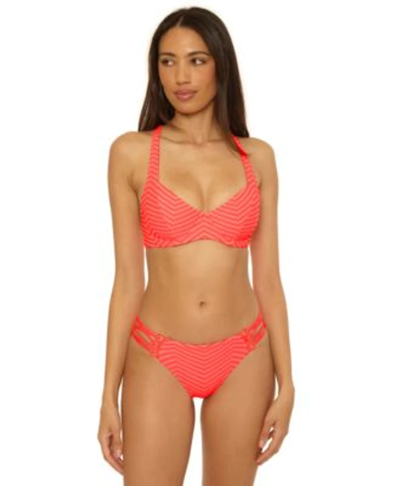 Becca Womens Connect Underwire Bikini Top Hipster Bottoms