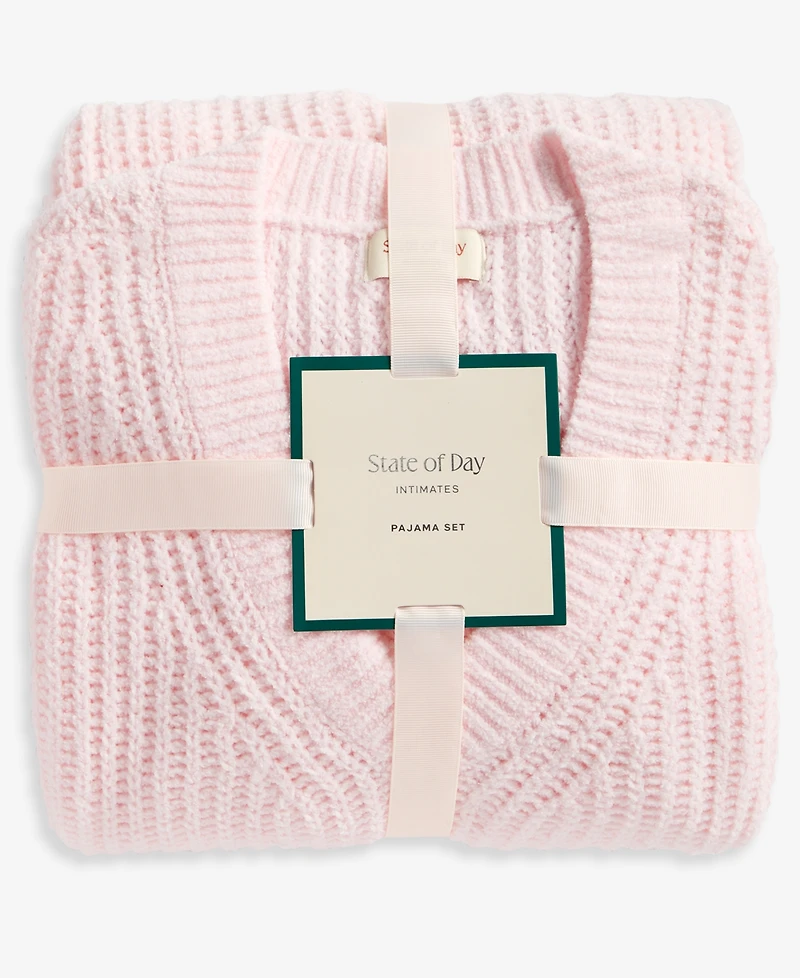 State of Day Women's Chenille Sweater & Pant Set, Xs-3X, Macy's Exclusive