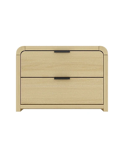 Manhattan Comfort Grace 28" Modern 2-Drawer Nightstand