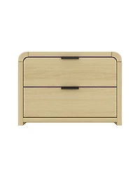 Manhattan Comfort Grace 28" Modern 2-Drawer Nightstand