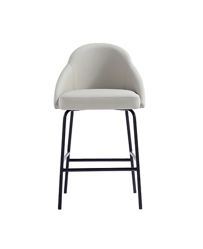 Manhattan Comfort Gracie 38" Leatherette Upholstered Counter Stool