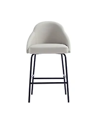 Manhattan Comfort Gracie 38" Leatherette Upholstered Counter Stool
