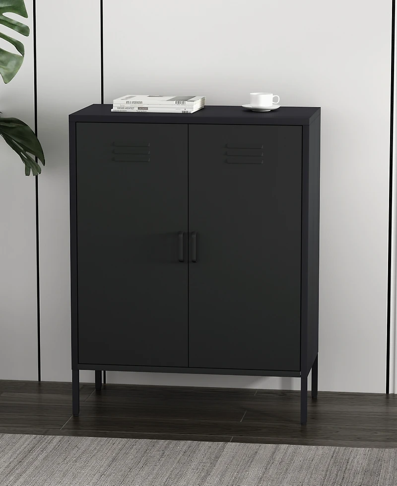 Manhattan Comfort Naomi 31.5" Modern 3-Shelf Accent Cabinet
