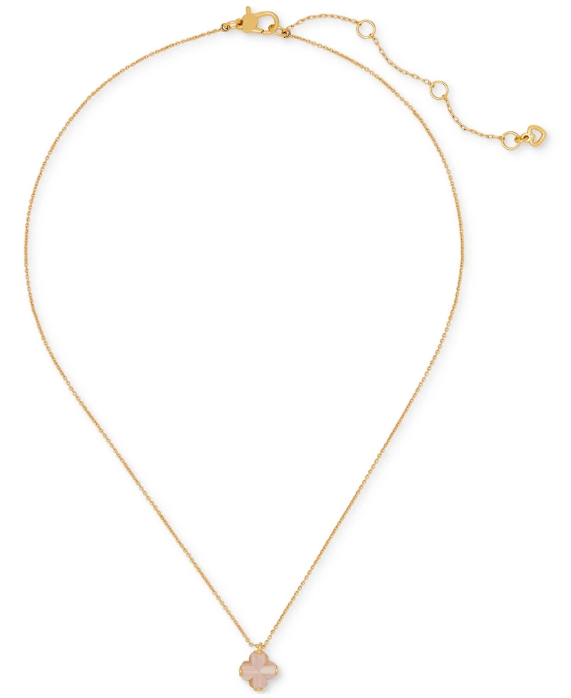 kate spade new york Gold-Tone Mini Pendant Necklace, 16" + 3" extender