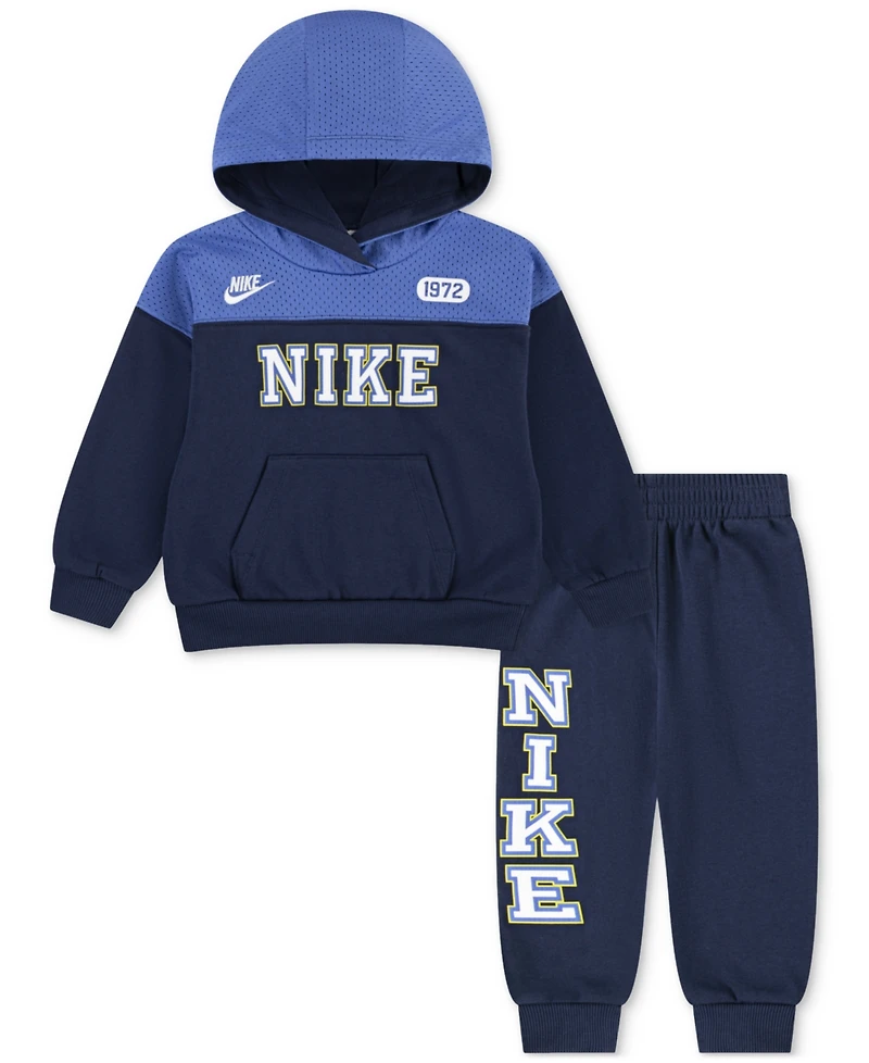 Nike Toddler Boys 2-Piece Sportswear P.e. Blocked Pullover and Pant Set