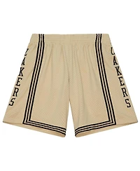 Mitchell & Ness Men's Khaki Los Angeles Lakers 1996-97 Hardwood Classics Swingman Shorts