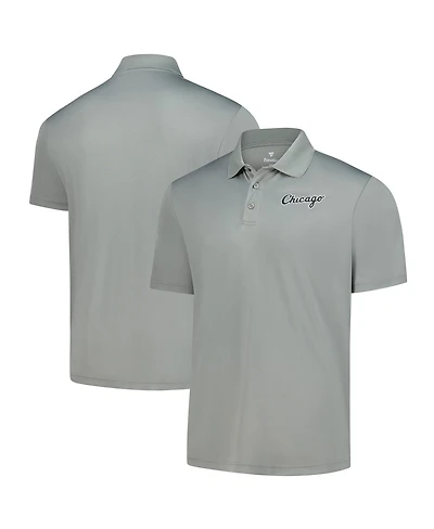 Fanatics Men's Gray Chicago White Sox Logo Polo Shirt
