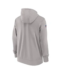 Nike Men's Gray Chicago Bears 2023/24 Sideline Club Full-Zip Hoodie