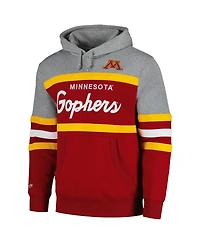 Mitchell & Ness Men's Maroon Minnesota Golden Gophers Head Coach Pullover Hoodie