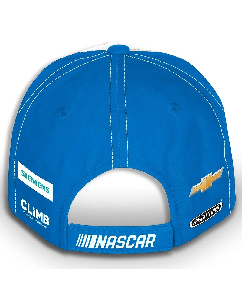 Checkered Flag Sports Men's and Women's Blue/White Kyle Larson HendrickCars.com Uniform Adjustable Hat