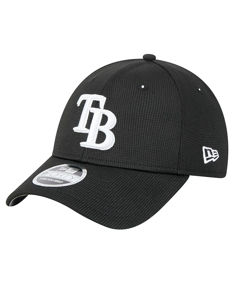 New Era Men's Black Tampa Bay Rays Pivot 9FORTY Adjustable Hat