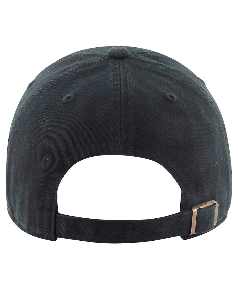 '47 Brand Men's Black New York Jets Clean Up Tonal Adjustable Hat