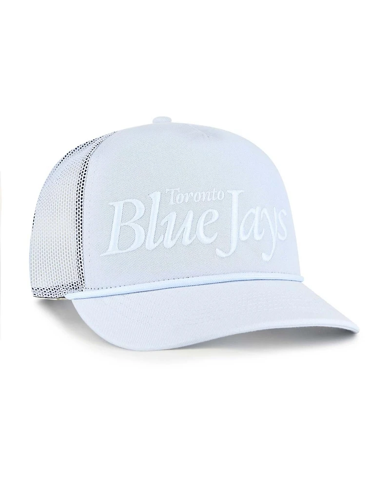 '47 Brand Men's Light Blue Toronto Blue Jays Foundation Script Hitch Adjustable Trucker Hat