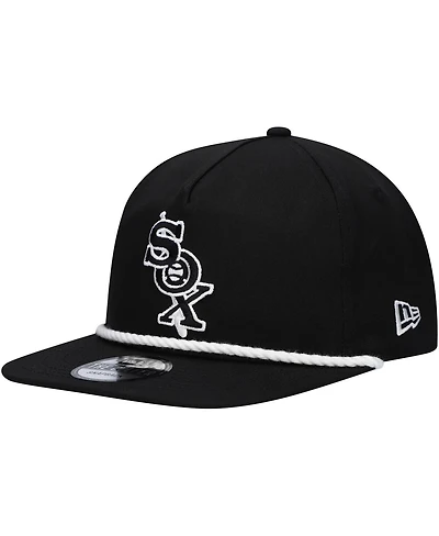 New Era Men's Black Chicago White Sox Golfer Snapback Hat