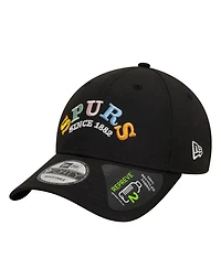 New Era Men's Black Tottenham Hotspur Rainbow Wordmark Adjustable 9FORTY Hat