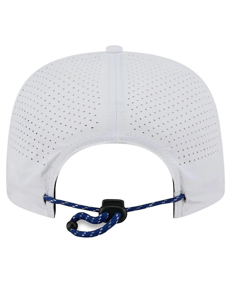 New Era Men's White Los Angeles Dodgers Perforated Golfer Snapback Hat