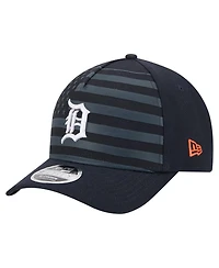 New Era Men's Navy Detroit Tigers American Flag 9FORTY M-Crown A-Frame Adjustable Hat