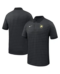 Nike Men's Black Army Black Knights 2025 Early Season Coaches Sideline Victory Stripe Performance Polo Shirt