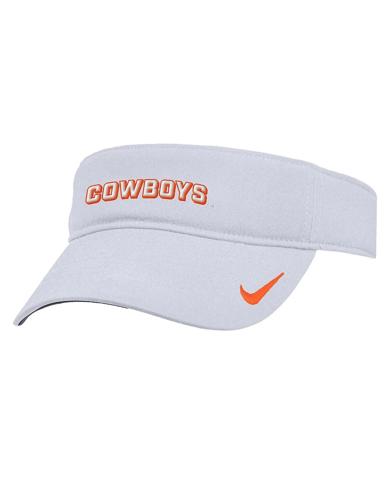 Nike Men's White Oklahoma State Cowboys 2025 On-Field Ace Performance Adjustable Visor Hat