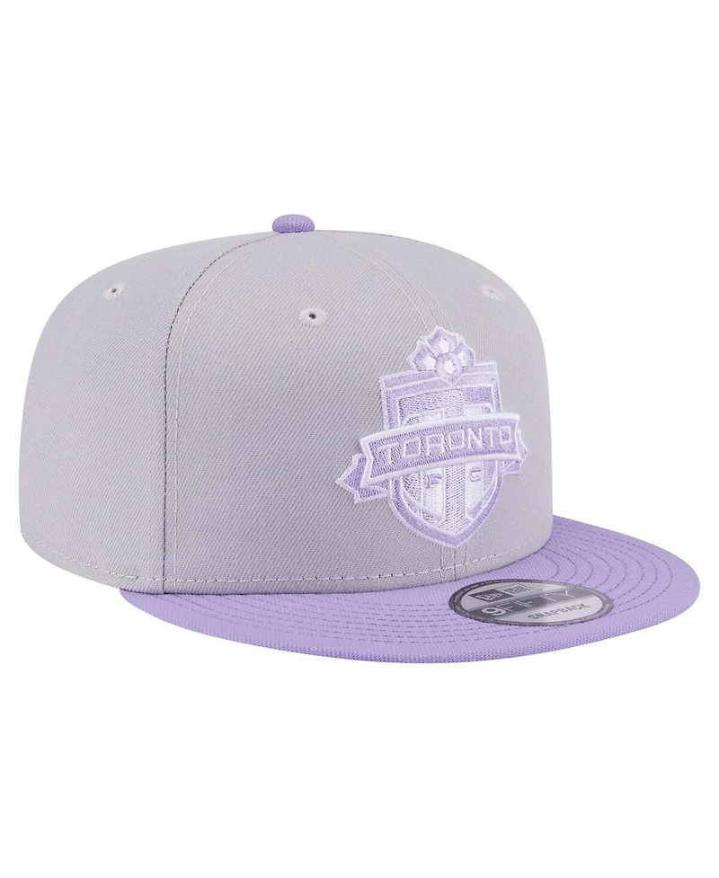 New Era Men's Gray Toronto Fc Color Pack Two-Tone 9FIFTY Snapback Hat