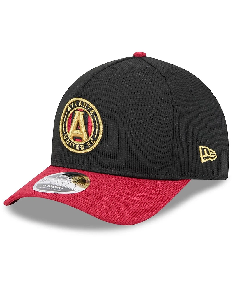 New Era Men's Black/Red Atlanta United Fc 2025 Jersey Hook 9FORTY M-Crown Adjustable Hat