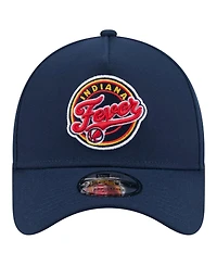 New Era Men's Navy Indiana Fever Core Logo A-Frame 9FORTY Adjustable Hat