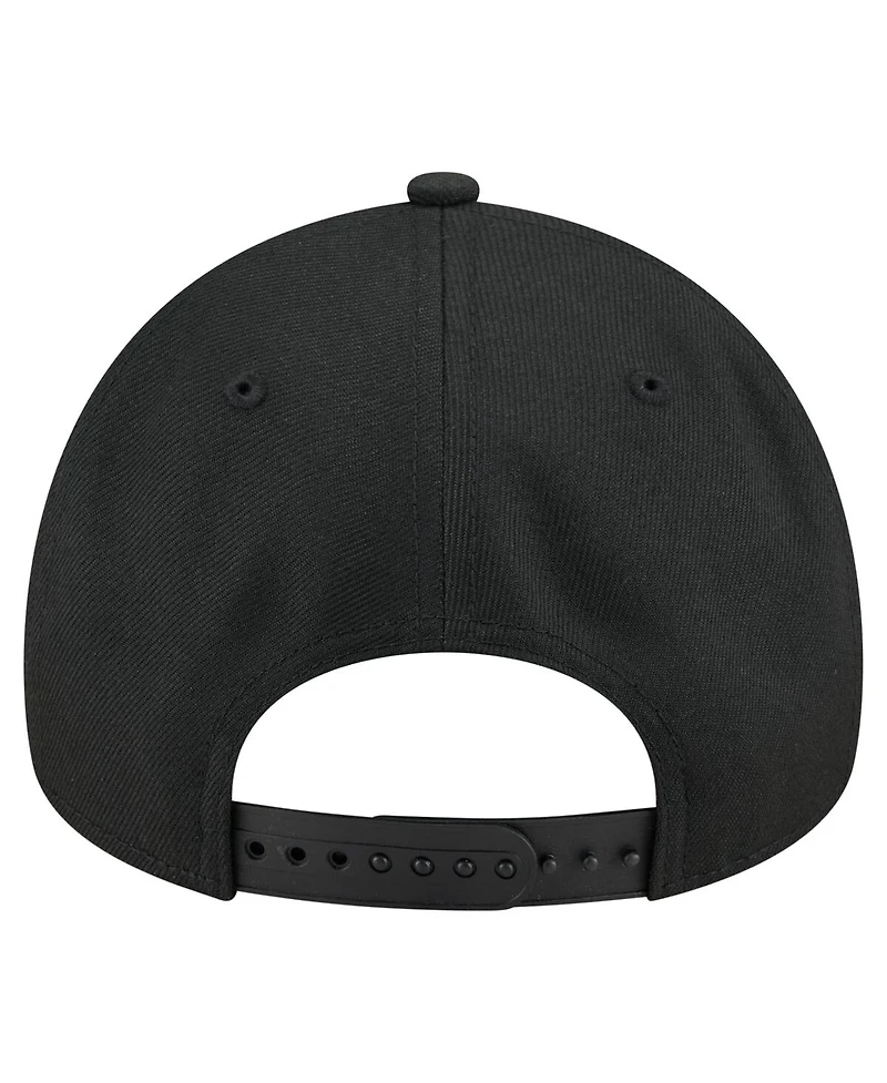 New Era Men's Black New York Liberty Core Logo A-Frame 9FORTY Adjustable Hat