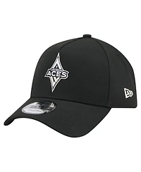 New Era Men's Black Las Vegas Aces Core Logo A-Frame 9FORTY Adjustable Hat