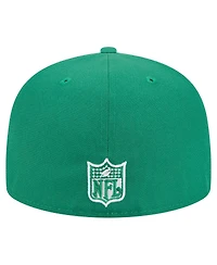New Era Men's Kelly Green Philadelphia Eagles Super Bowl Lix Champions Historic Side Patch 59FIFTY Fitted Hat