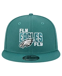 New Era Men's Midnight Green Philadelphia Eagles Super Bowl Lix Champions Side Patch 9FIFTY Snapback Hat