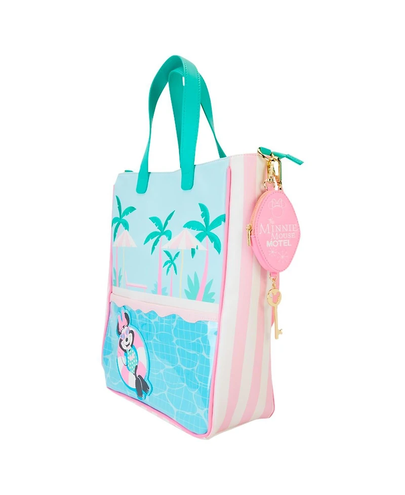 Loungefly Minnie Mouse Vacation Style Tote Bag with Coin Purse