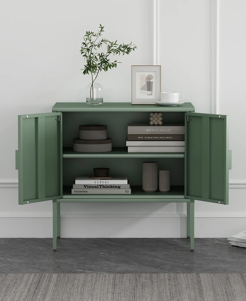 Manhattan Comfort Ava 23.6" Modern 2-Shelf Accent Cabinet