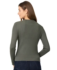 Melissa Paige Women's Mock-Neck Rib-Knit Sweater