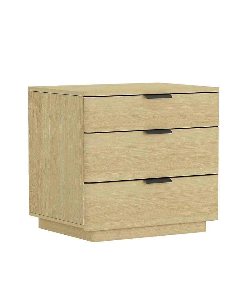 Manhattan Comfort Payton 26" Modern 3-Drawer Nightstand