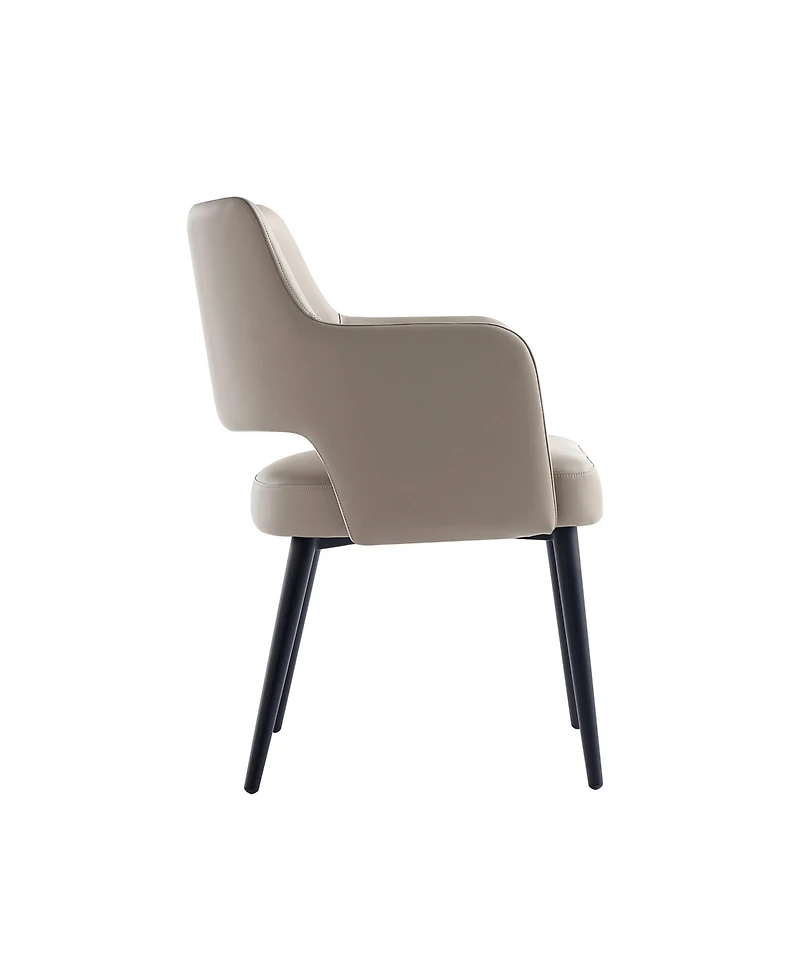 Manhattan Comfort Tremont Leatherette Upholstered Dining Armchair