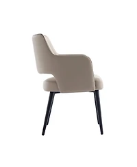 Manhattan Comfort Tremont Leatherette Upholstered Dining Armchair