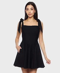 B Darlin Juniors' Sleeveless Fit & Flare Dress