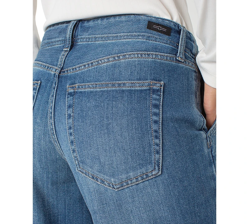 Liverpool Los Angeles Petite Weekender Wide-Leg Jeans