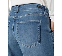 Liverpool Los Angeles Petite Weekender Wide-Leg Jeans